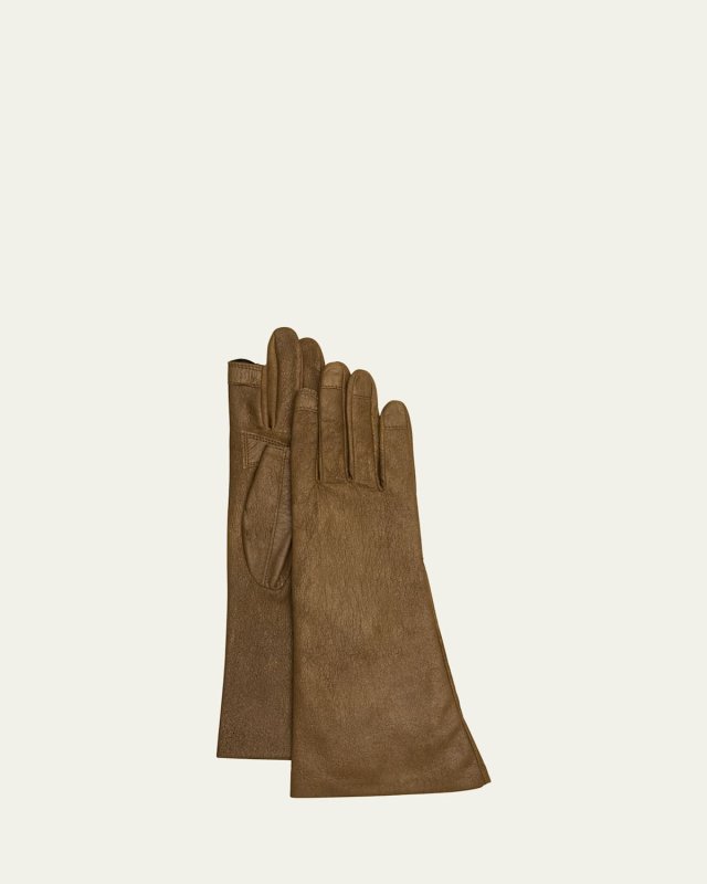 Short Leather Gloves